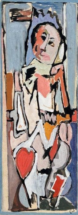 Geer van Velde (1898-1977) - Portrait dhomme