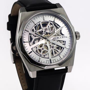 Mercury - Skeleton Automatic Swiss Watch - MEA488SK-SL-1 -, Nieuw