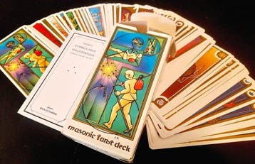Tarotkaarten - Tarot Maconnique - Grimaud 1987 First Edition