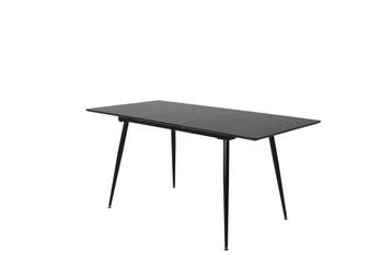 Eettafel Mick 120/160 x90 cm Zwart Uitschuibaar Jörn, Verzenden, Nieuw