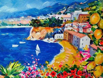 Alfredo Grimaldi (1950) - Profumi e Luce in Costiera, Antiek en Kunst