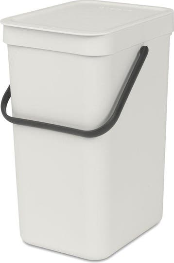 Brabantia Sort & Go Prullenbak - 12 liter - Light Grey, Verzenden, Nieuw