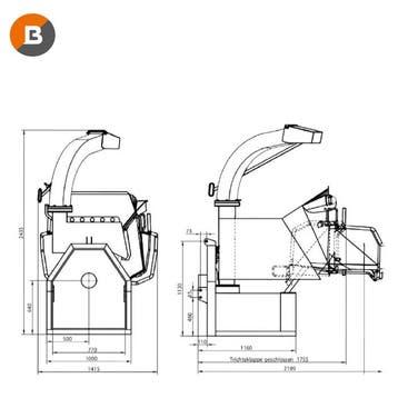 Schliesing 235 ZX snipperaar 40-70 PK - 19cm, Ophalen of Verzenden