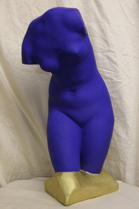 Buste, Venus bleu Yves Klein Blue Neoclassical - 38 cm -, Antiek en Kunst, Curiosa en Brocante