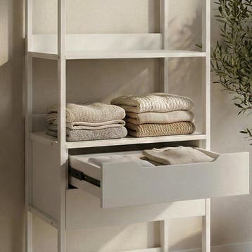 Kledingrek Jässaatka met 2 lades 200x61x40 cm grijs [en.casa, Verzenden, Nieuw