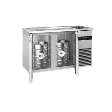 GGM Gastro | Barkoelkast PREMIUM - 1550x700mm - 2 deuren |, Verzenden, Nieuw in verpakking, Meubilair