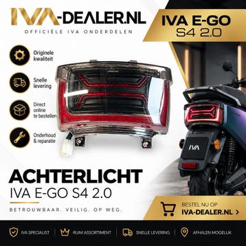 Achterlicht IVA E-GO S4 2.0 | IVA-Dealer.nl, Verzenden, Nieuw, Koplamp, Overige merken