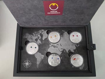 Oostenrijk. 20 Euro 2021/2023 Eyes of the World (5 coins +