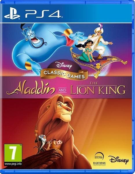 Disney Classic Games: Aladdin and The Lion King PS4, Spelcomputers en Games, Games | Sony PlayStation 4, 1 speler, Zo goed als nieuw