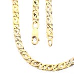 Tricolor gouden herenketting., Ophalen of Verzenden, Gebruikt, Overige kleuren, Goud