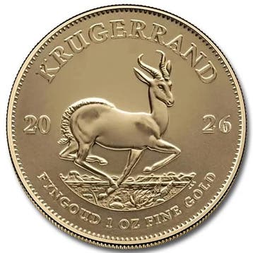Gouden Krugerrand 1 oz 2026, Verzenden, Zuid-Afrika, Losse munt, Goud