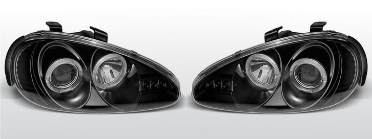 Koplampen Angel Eyes | Mazda Mx3 1991-1998 | zwart, Auto-onderdelen, Verlichting, Nieuw, Verzenden