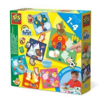 SES - 14401 - My first -  Waar woon ik? Dieren plakken, Verzenden, Nieuw, Knutselen