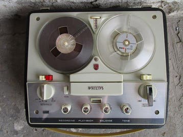 Philips - EL3547 - Serviced - Stereo - 4 track - 2 speed -, Nieuw