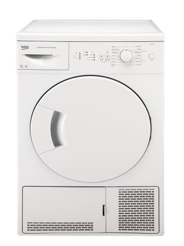 Beko DSC85W - Condensdroger - 8 kg - 66 dB - Energieklasse B, Ophalen of Verzenden, Zo goed als nieuw, Voorlader, 85 tot 90 cm