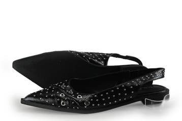 Nelson Ballerinas in maat 40 Zwart, Verzenden, Zwart, Ballerina's, Zo goed als nieuw