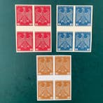 Duitse Rijk 1924 - Bewijzen: Eagle in blok van 4 met, Gestempeld