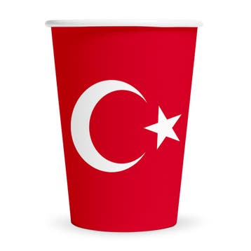 Bekers Turkije 210ml (8st), Ophalen of Verzenden, Nieuw