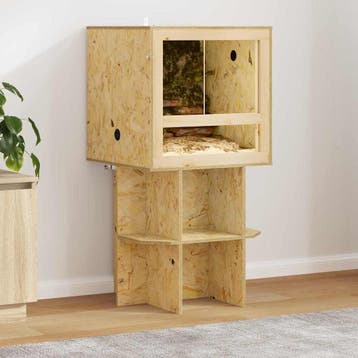vidaXL Terrariumbasis Bruin 50 x 50 x 50 cm OSB, Dieren en Toebehoren, Verzenden, Nieuw