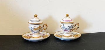 EX GINORI AI GALLERIA - Koffieservies (2) - Porselein -