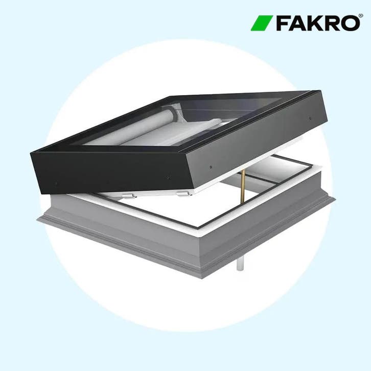 Fakro schuin vlak platdakvenster handmatig ventilerend DM..., Doe-het-zelf en Verbouw, Glas en Ramen, Overige typen, Nieuw, Verzenden