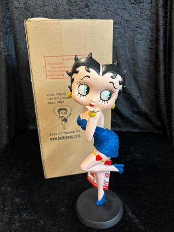 Betty Boop beeld - Blowing kisses (blue dress), Ophalen of Verzenden, Nieuw, Overige typen