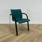 Thonet S320 vergaderstoel / stapelstoel, groen - zwart, Gebruikt, Zwart, Ophalen of Verzenden, Eén