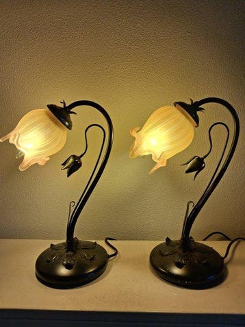 Royal Design - Tafellamp (2) - Verguld messing - Lampen, Nieuw
