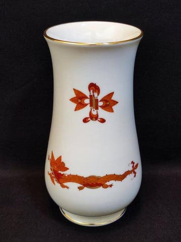 Meissen - Vaas - Bekervaas 15,0 cm Roter Reicher Hofdrache