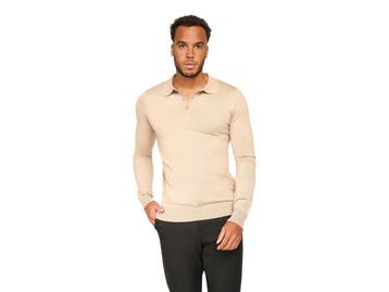 Veiling - Solution Ralf Polo Knit Beige - L, Nieuw