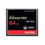 Sandisk 64GB Extreme Pro CF 160MB/s met garantie, Ophalen of Verzenden, Gebruikt
