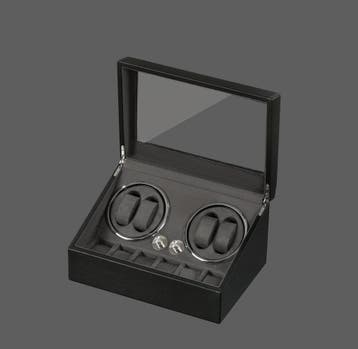 Watchwinder - Horloge doos - Horloge winder - Zwart - Olvy •, Sieraden, Tassen en Uiterlijk, Horloges | Heren, Verzenden, Zo goed als nieuw