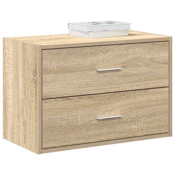 vidaXL Kast met 2 lades 60x31x40 cm bewerkt hout sonoma, Kinderen en Baby's, Verzenden, Nieuw
