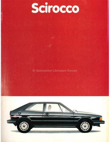 1980 VOLKSWAGEN SCIROCCO BROCHURE NEDERLANDS, Nieuw, Volkswagen, Author