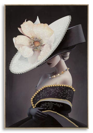 LAQUARED MUUR BROEK MET FRAME WIEN HOED -B- CM 62X4X92 -, Ophalen of Verzenden, Nieuw