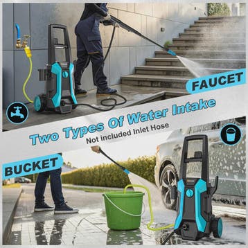 Gisam Hogedrukreiniger 200 Bar - 2200W Krachtige Watersproei, Verzenden, Nieuw