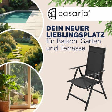 Tuinstoel Bern Set van 2 Antraciet Aluminium (Stoelen), Verzenden, Nieuw