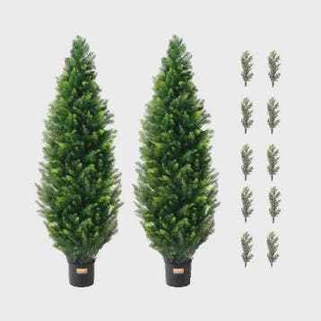 Kunst Echte Cipres Topiary Boom - Onderhoudsvrije Groene Dec, Huis en Inrichting, Verzenden