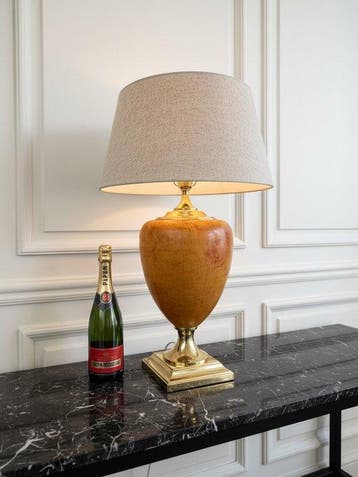 Maison Le Dauphin (France) - Lamp - Leren model - Messing,