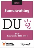 ExamenOverzicht   Samenvatting Duits HAVO 9789493237797, Verzenden, Zo goed als nieuw