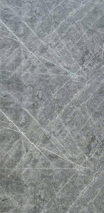 PVC wandpaneel 280x122 Scratched Dark Grey Marble - sample, Nieuw