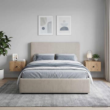 vidaXL Wandbeugel Bedkast 2 st Artisanaal eiken 33 x 34,5 x, Minder dan 45 cm, Verzenden, Nieuw, Minder dan 55 cm