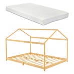 [neu.haus] Kinderbed Vindafjord huisbed met matras bamboe 12, Verzenden, Nieuw