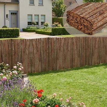 Boomschorsmat op rol tuinscherm natuurscherm 5x1 m, Tuin en Terras, Verzenden, Nieuw