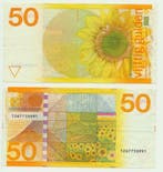 Nederlandse 50 gulden 1982 zonnebloem, Ophalen of Verzenden, 50 gulden, Los biljet