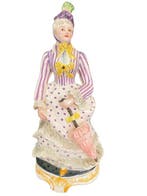 Fratelli P. - Beeldje, Dame in Victoriaanse stijl - 28 cm -