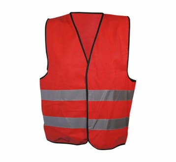 Beveiliger hesje rood, Verzenden, Nieuw