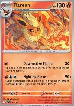Flareon svp167 Black Star Promo,s, Ophalen of Verzenden, Nieuw, Losse kaart, Foil