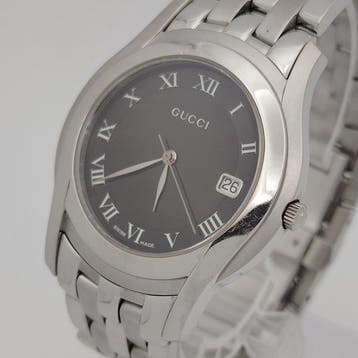 Gucci - Round grey Roman numeral date - Zonder minimumprijs, Nieuw