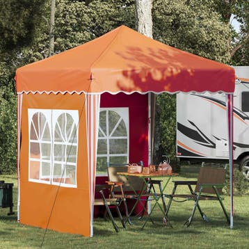 vidaXL Pop-up partytent 195 x 195 x 245 cm Oranje Oxford, Verzenden, Nieuw, Partytent